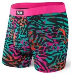 SAXX Daytripper Boxer Brief Black Cheetah Party