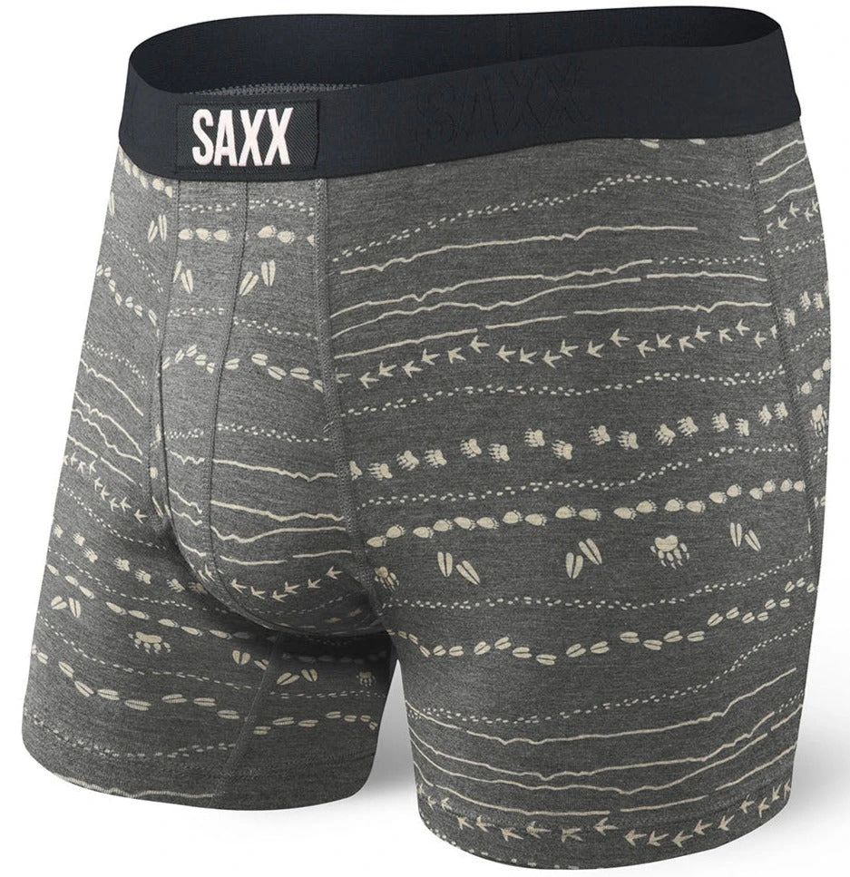 SAXX Ultra Boxer Brief Grey Animal Traffic